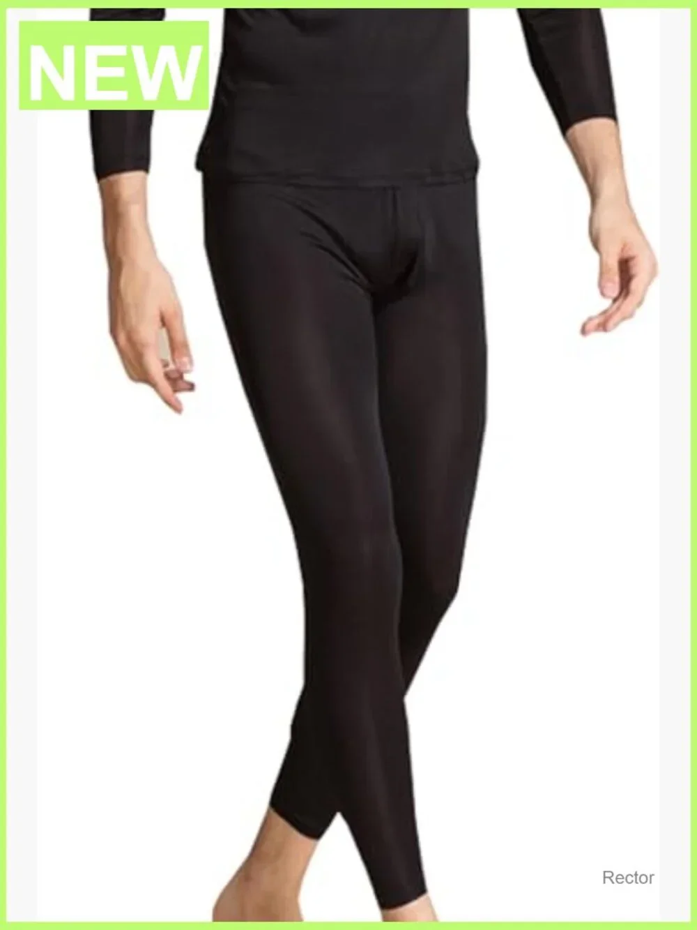 Men's Silk Long Johns Thermal Set Top & Bottom Base Layer Long Sleeve